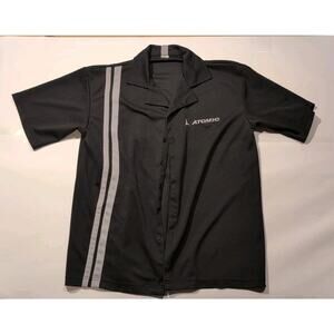 Atomic Ski Bowling Shirt - Black/Grey - Button Up